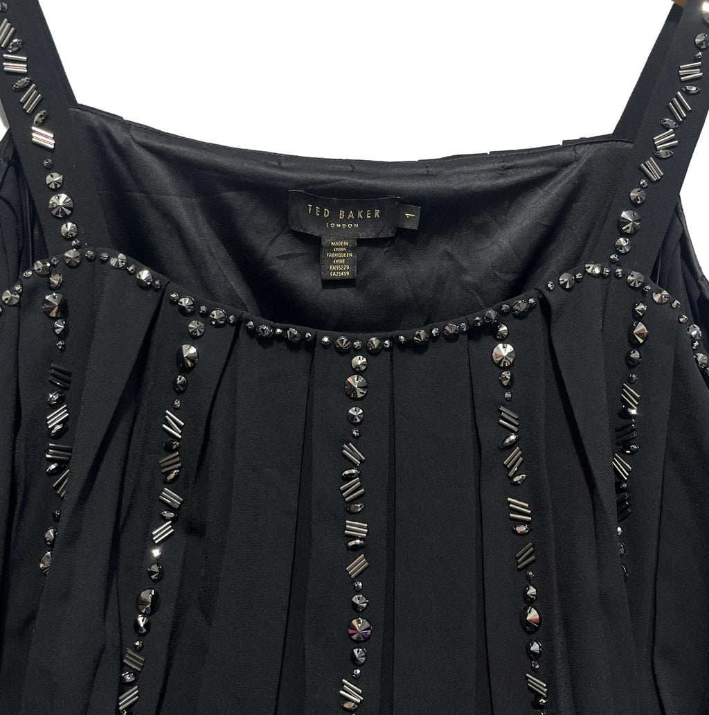LIGHT BEADED PARTY STRAPPED DRESS