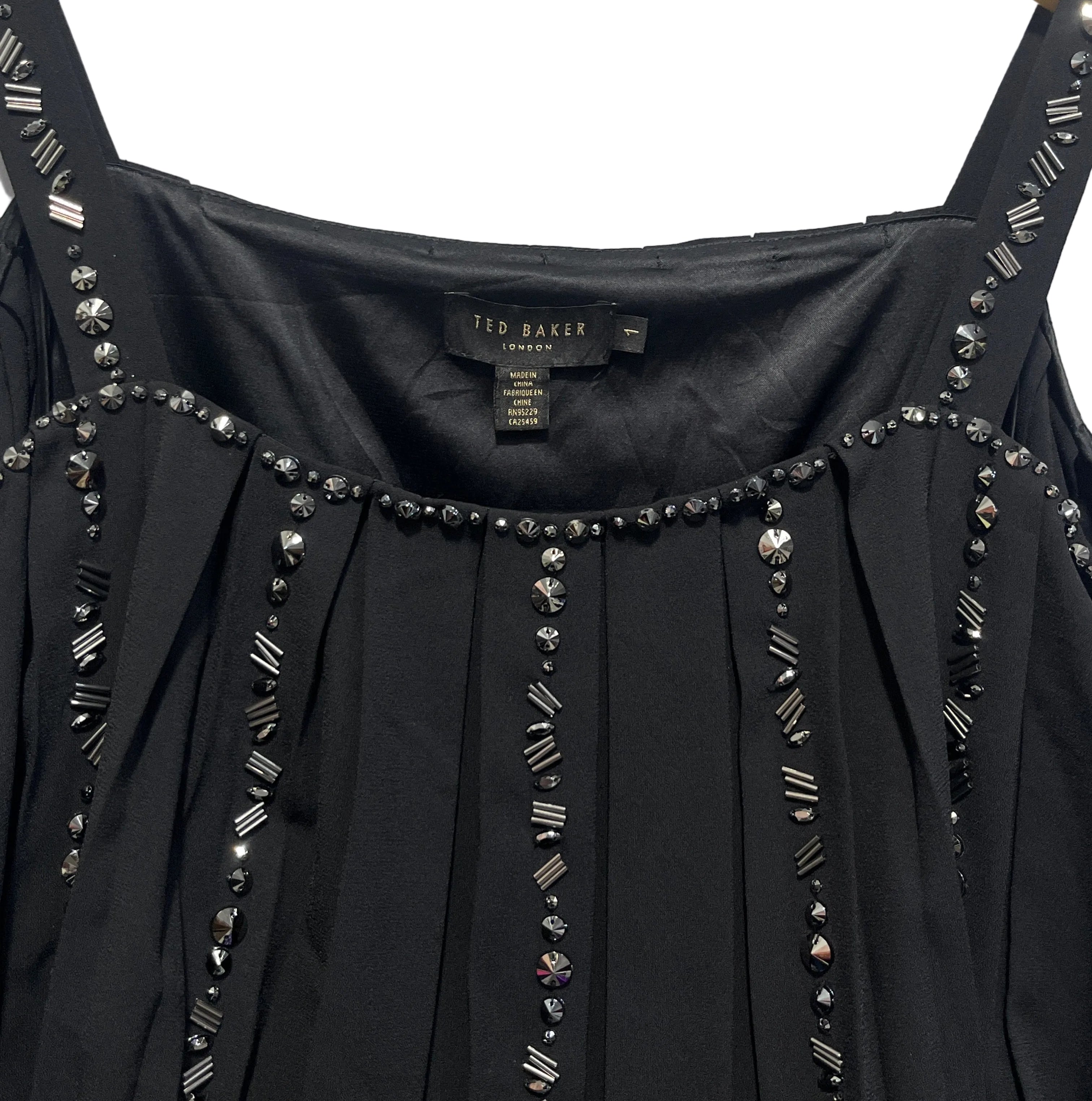 LIGHT BEADED PARTY STRAPPED DRESS