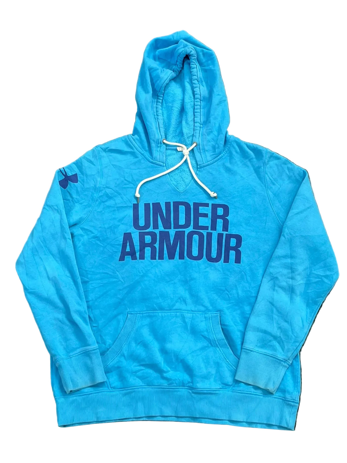 UNDER ARMOUR MEN SWEAT HOODIE ON THE WHITE BACKGROUND
