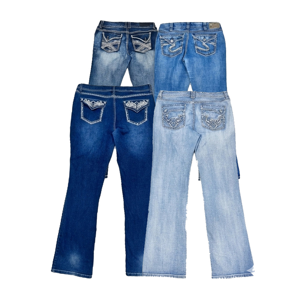 Y2K BOYFRIEND FLARED JEANS 8 PCS