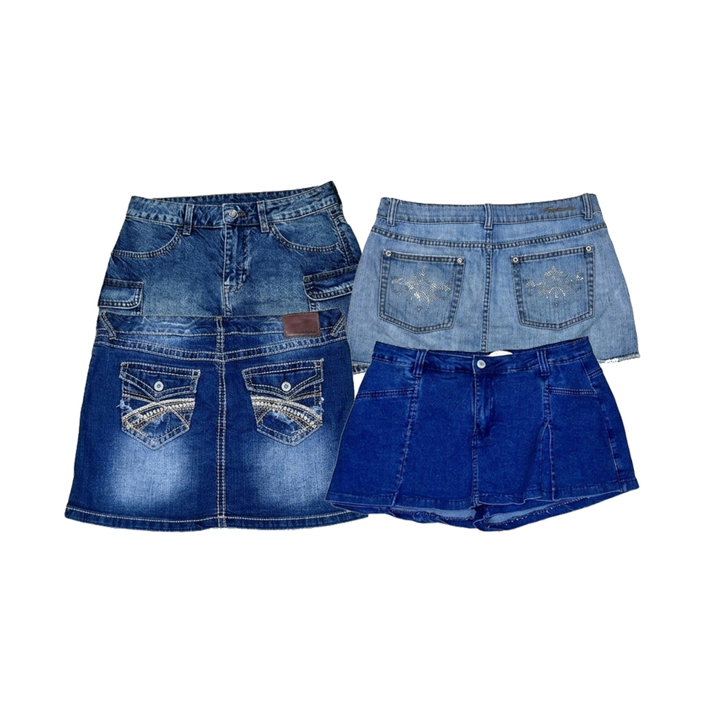 Y2K DENIM MINI SKIRTS 5 PCS