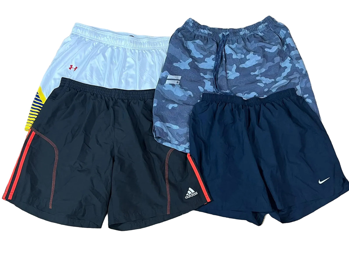 20KG BRANDED SPORT SHORT BUNDLE  ON THE WHITE BACKGROUND