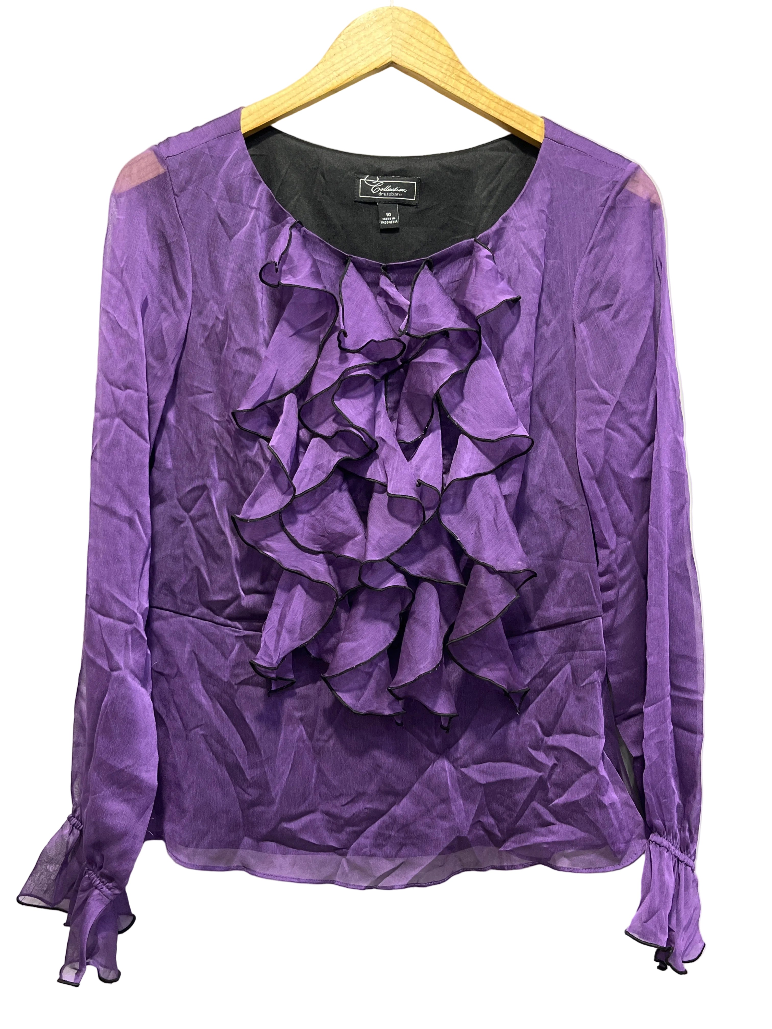 Y2K RUFFLES DETAIL TOP