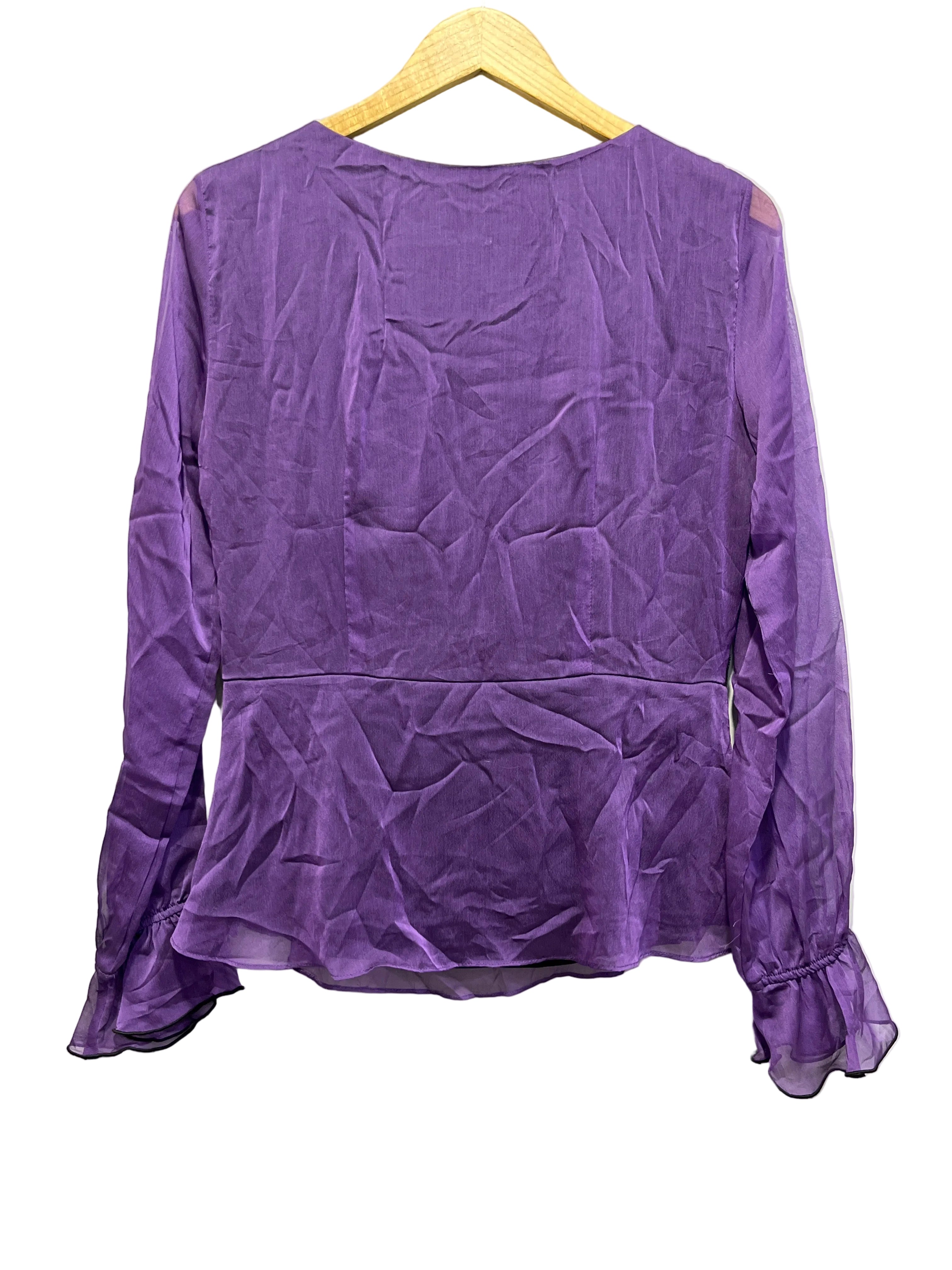 Y2K RUFFLES DETAIL TOP