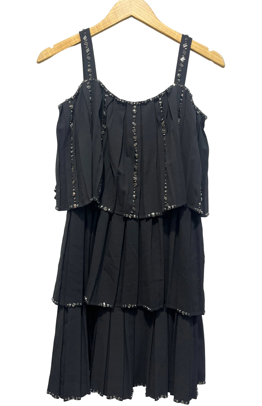 LIGHT BEADED PARTY STRAPPED DRESS