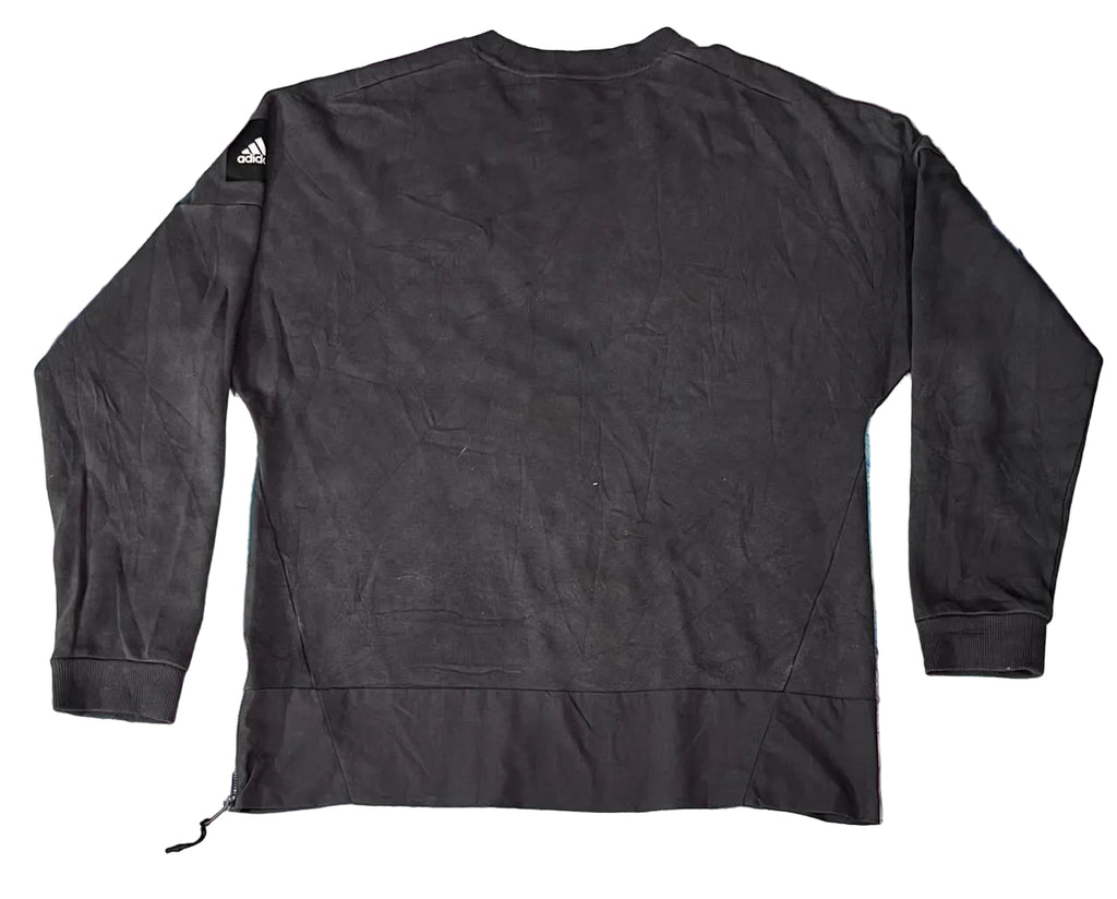 ADIDAS MEN SWEAT SHIRT ON A WHITE PLAIN BACKGROUND