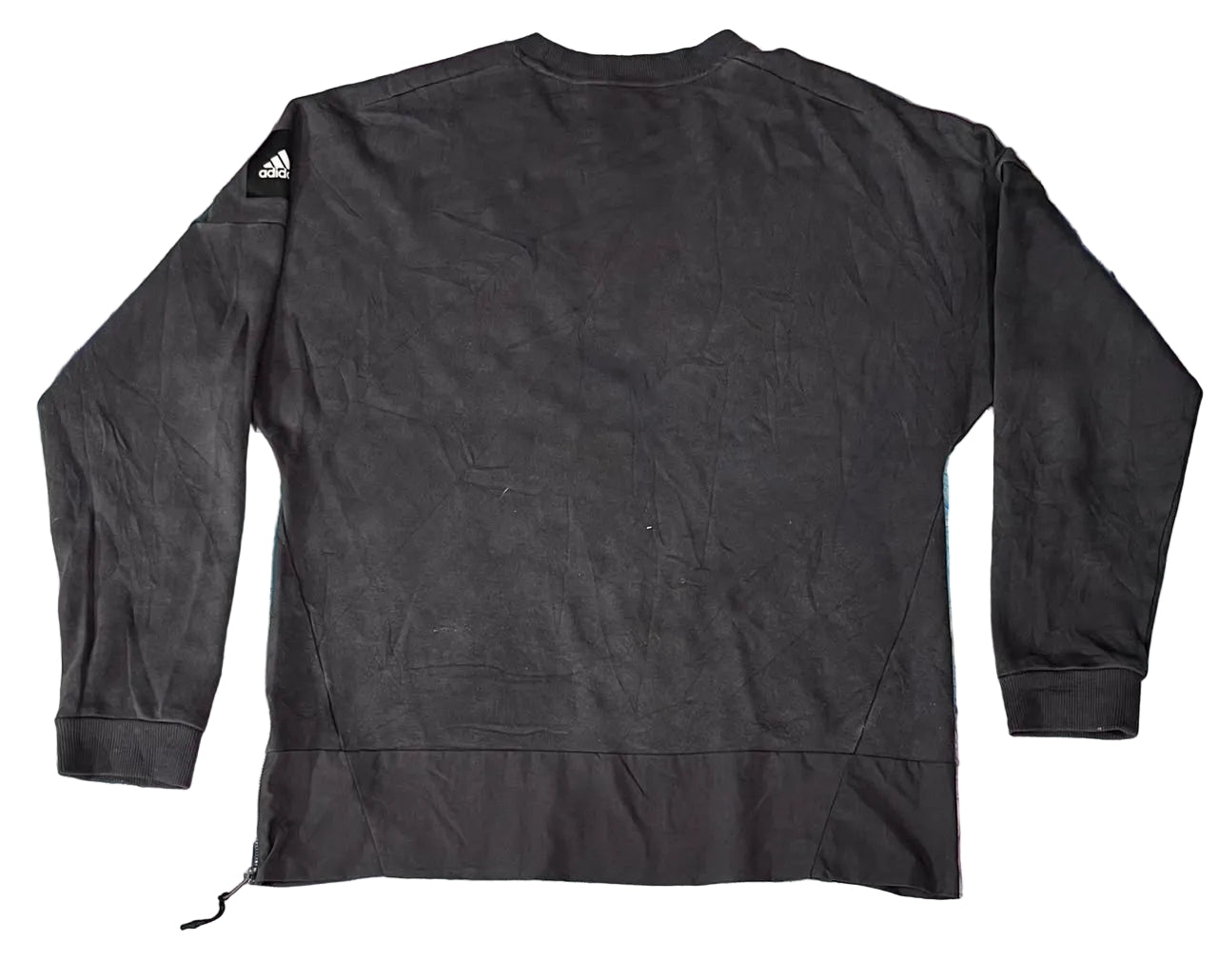 ADIDAS MEN SWEAT SHIRT ON A WHITE PLAIN BACKGROUND