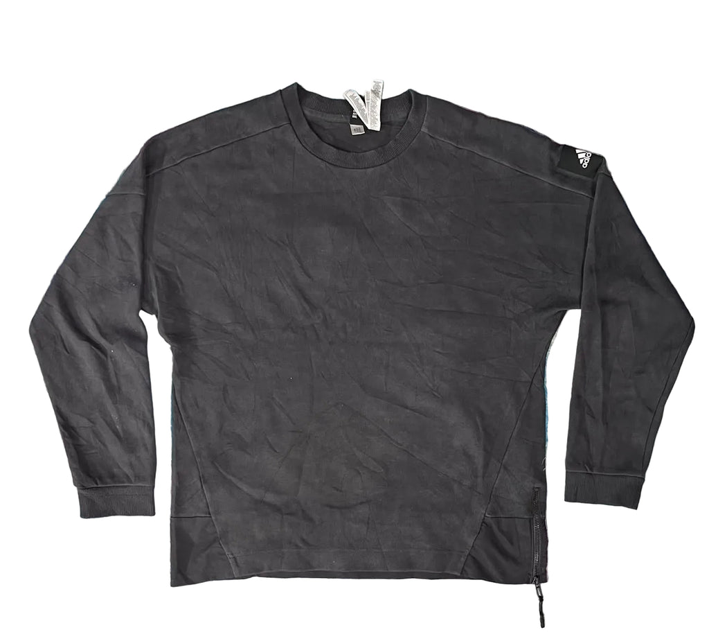 ADIDAS MEN SWEAT SHIRT ON A WHITE PLAIN BACKGROUND