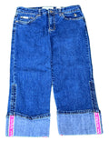 BABY PHAT WOMEN JEANS ON A WHITE PLAIN BACKGROUND 