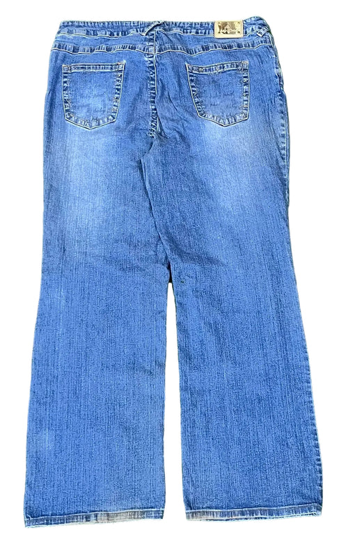Baby phat women jeans on a white plain background 