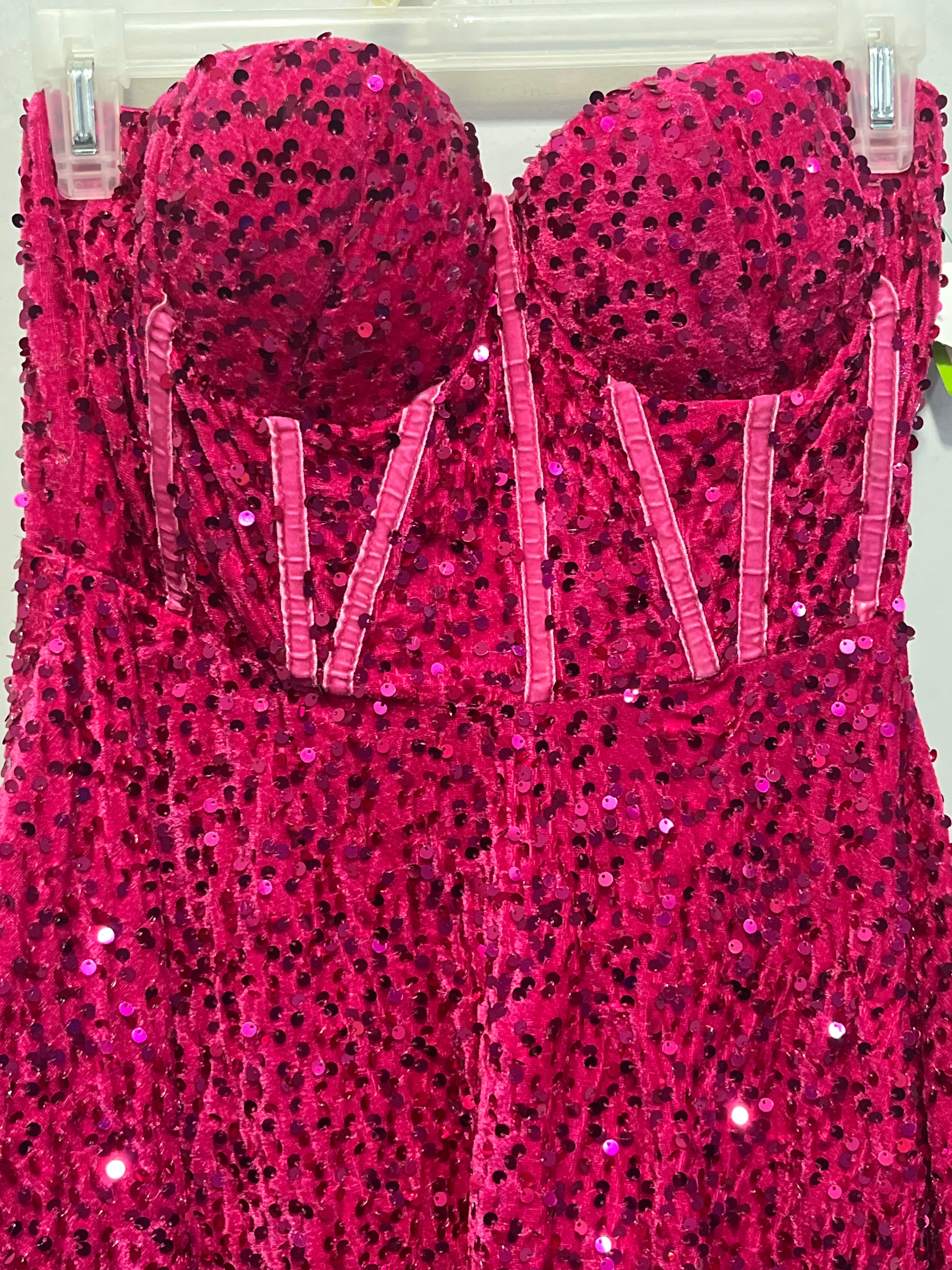 SEQUENCES PARTY WEAR STRAPPEDLESS MINI DRESS