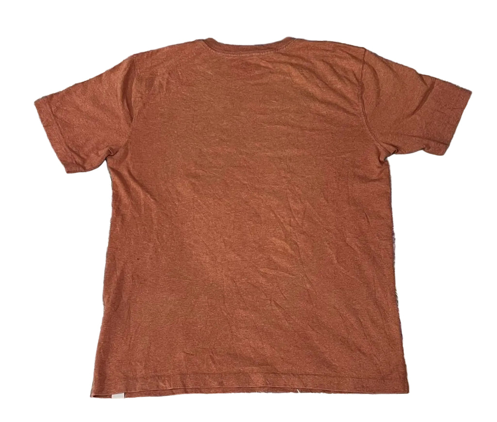 A plain brown short-sleeve t-shirt 