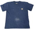 CARHARTT MEN ROUND NECK T-SHIRT ON A WHITE PLAIN BACKGROUND 