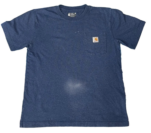 CARHARTT MEN ROUND NECK T-SHIRT ON A WHITE PLAIN BACKGROUND 