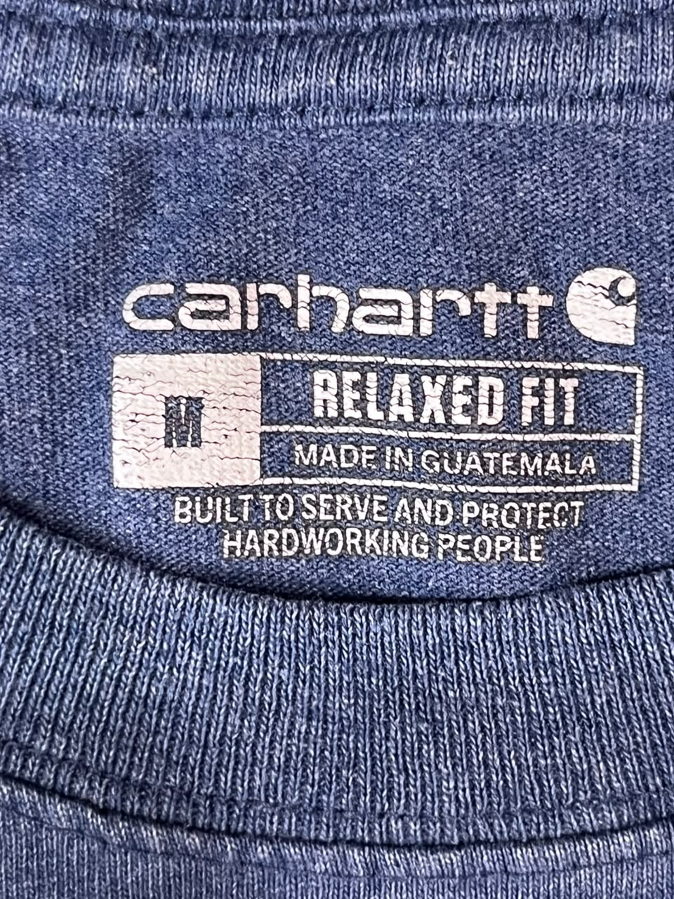 CARHARTT MEN ROUND NECK T-SHIRT WITH LABEL 