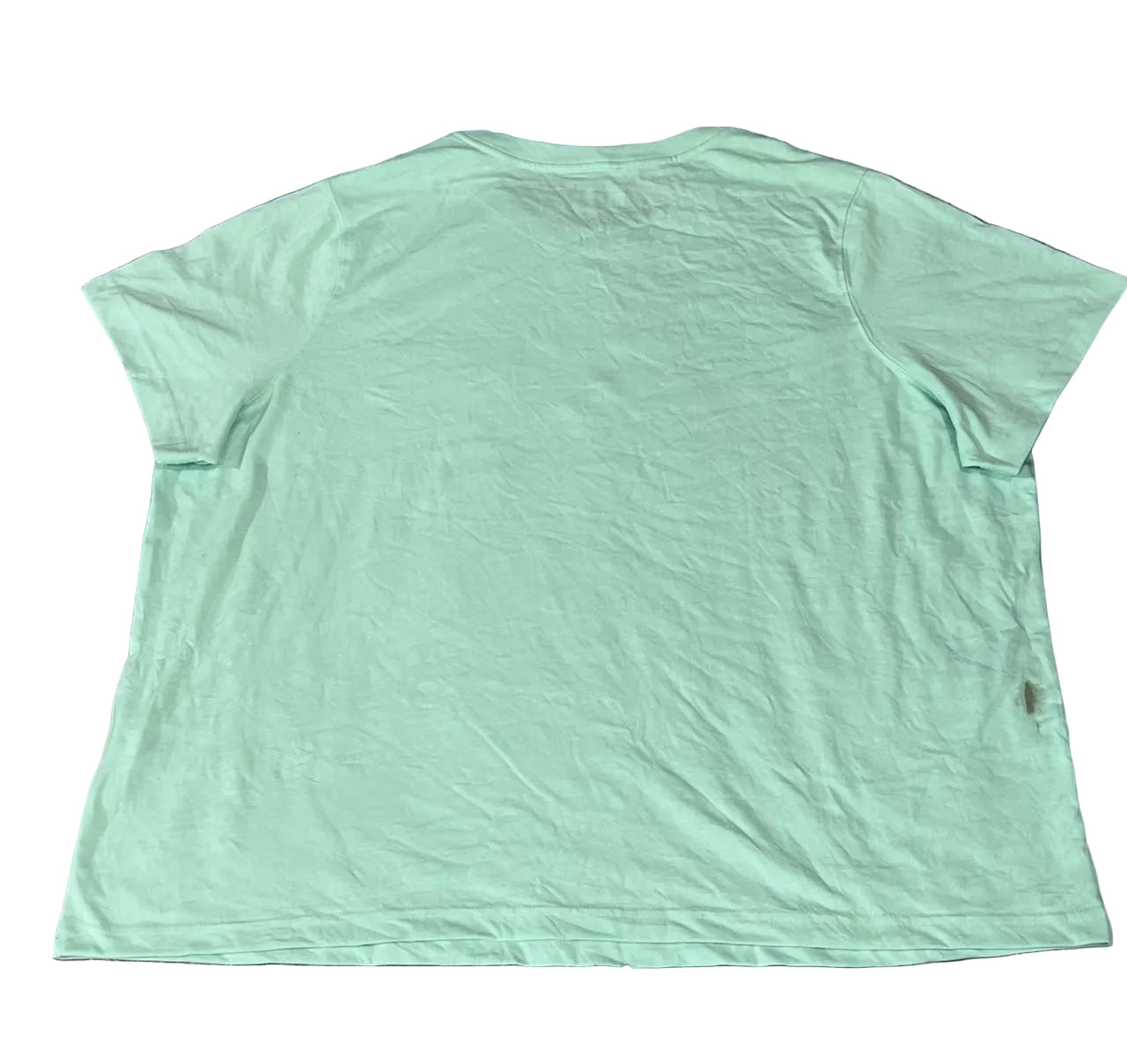A mint green short-sleeve t-shirt