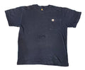 CARHARTT MEN ROUND NECK T-SHIRT ON A WHITE PLAIN BACKGROUND 