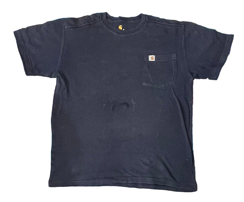 CARHARTT MEN ROUND NECK T-SHIRT ON A WHITE PLAIN BACKGROUND 