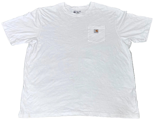 CARHARTT MEN ROUND NECK T-SHIRT  ON A WHITE PLAIN BACKGROUND 