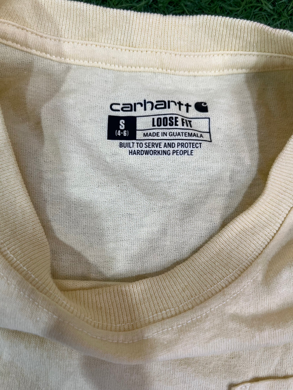 CARHARTT MEN ROUND NECK T-SHIRT WITH LABEL