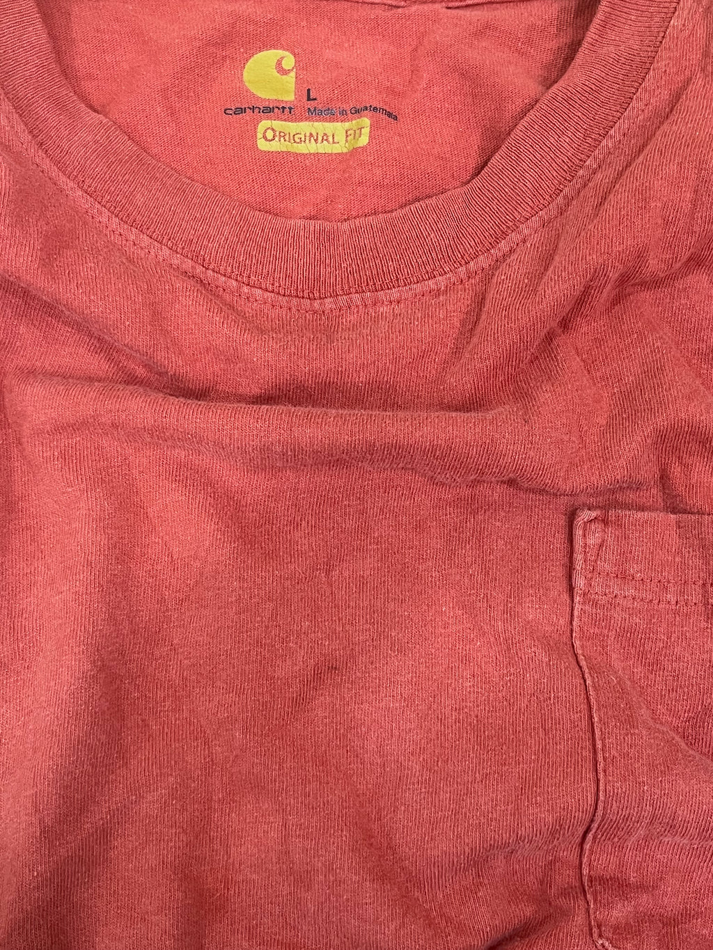 CARHARTT MEN ROUND NECK T-SHIRT WITH LABEL