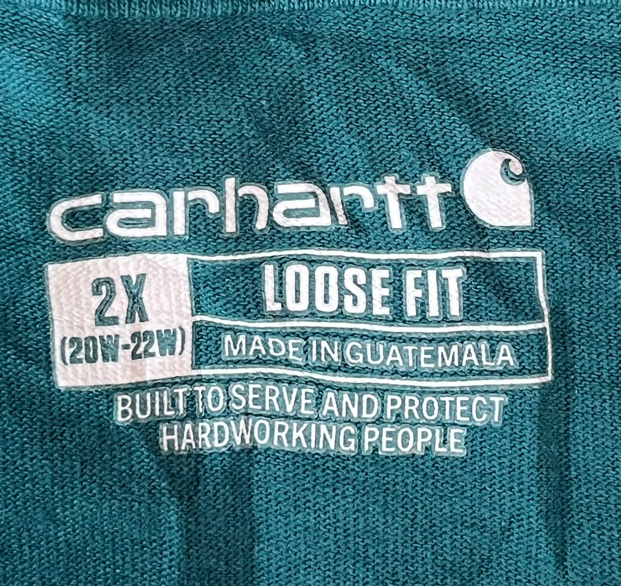 CARHARTT MEN ROUND NECK T-SHIRT WITH LABEL