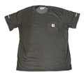 CARHARTT MEN ROUND NECK T-SHIRT ON A WHITE PLAIN BACKGROUND 