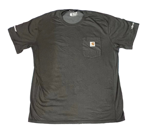 CARHARTT MEN ROUND NECK T-SHIRT ON A WHITE PLAIN BACKGROUND 
