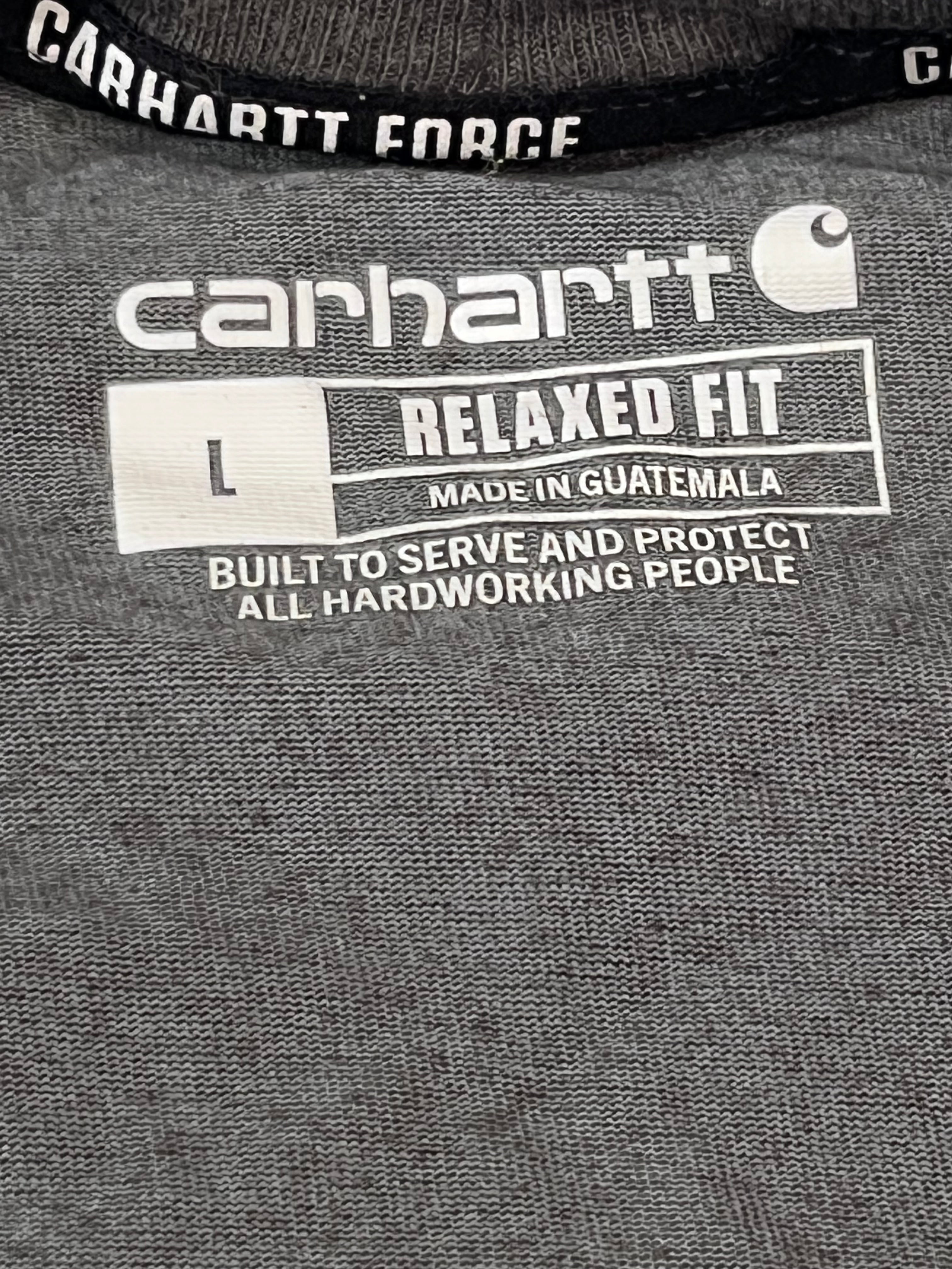 CARHARTT MEN ROUND NECK T-SHIRT WITH LABEL