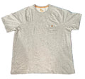 CARHARTT MEN ROUND NECK T-SHIRT ON A WHITE PLAIN BACKGROUND 