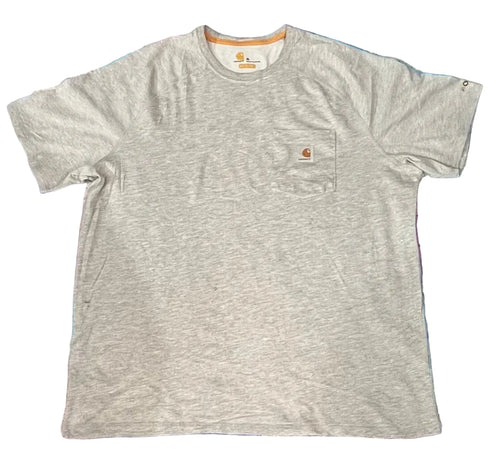 CARHARTT MEN ROUND NECK T-SHIRT ON A WHITE PLAIN BACKGROUND 