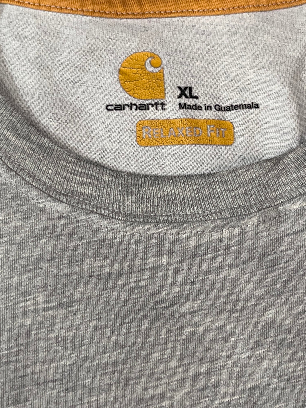 CARHARTT MEN ROUND NECK T-SHIRT WITH LABEL 