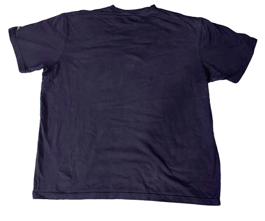 A plain black short-sleeve t-shirt 