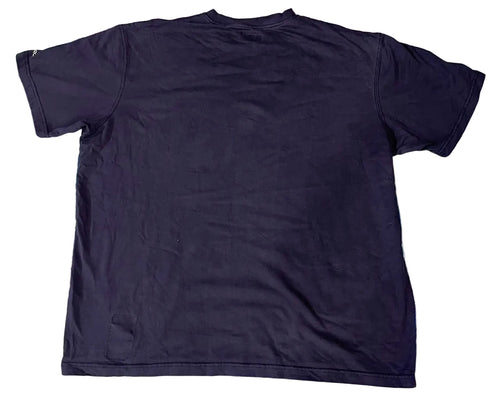 A plain black short-sleeve t-shirt 