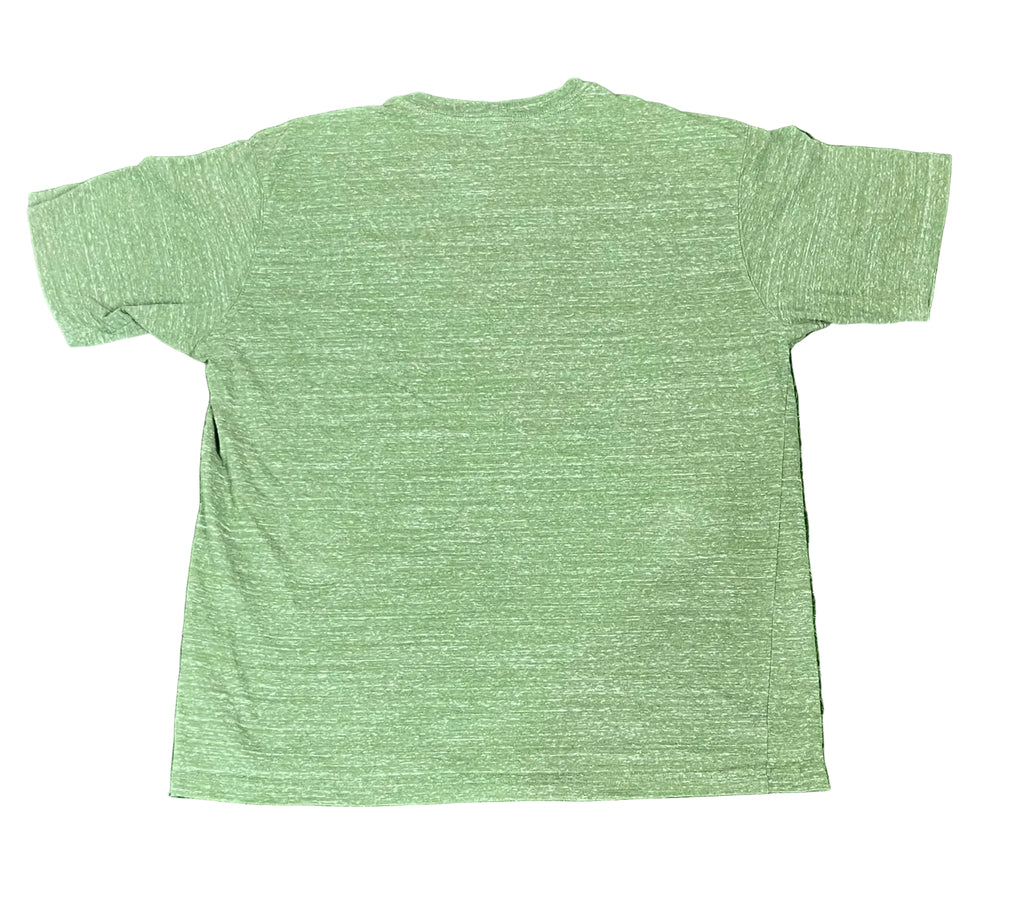 A light green heathered short-sleeve t-shirt 