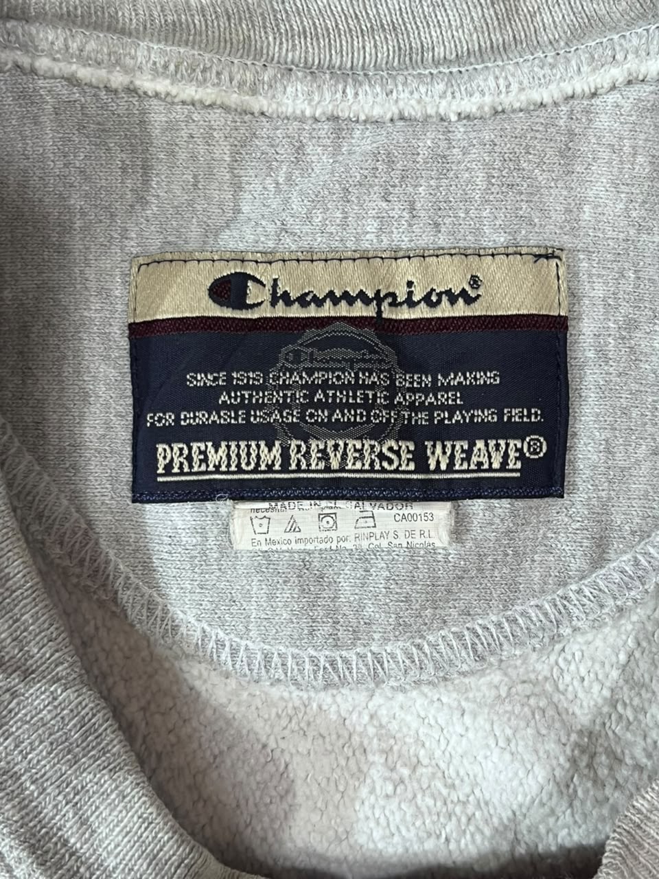 CHAMPION MEN SWEAT SHIRT WITH LABEL