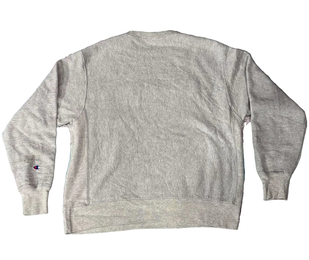 CHAMPION MEN SWEAT SHIRT ON A WHITE PLAIN BACKGROUND 