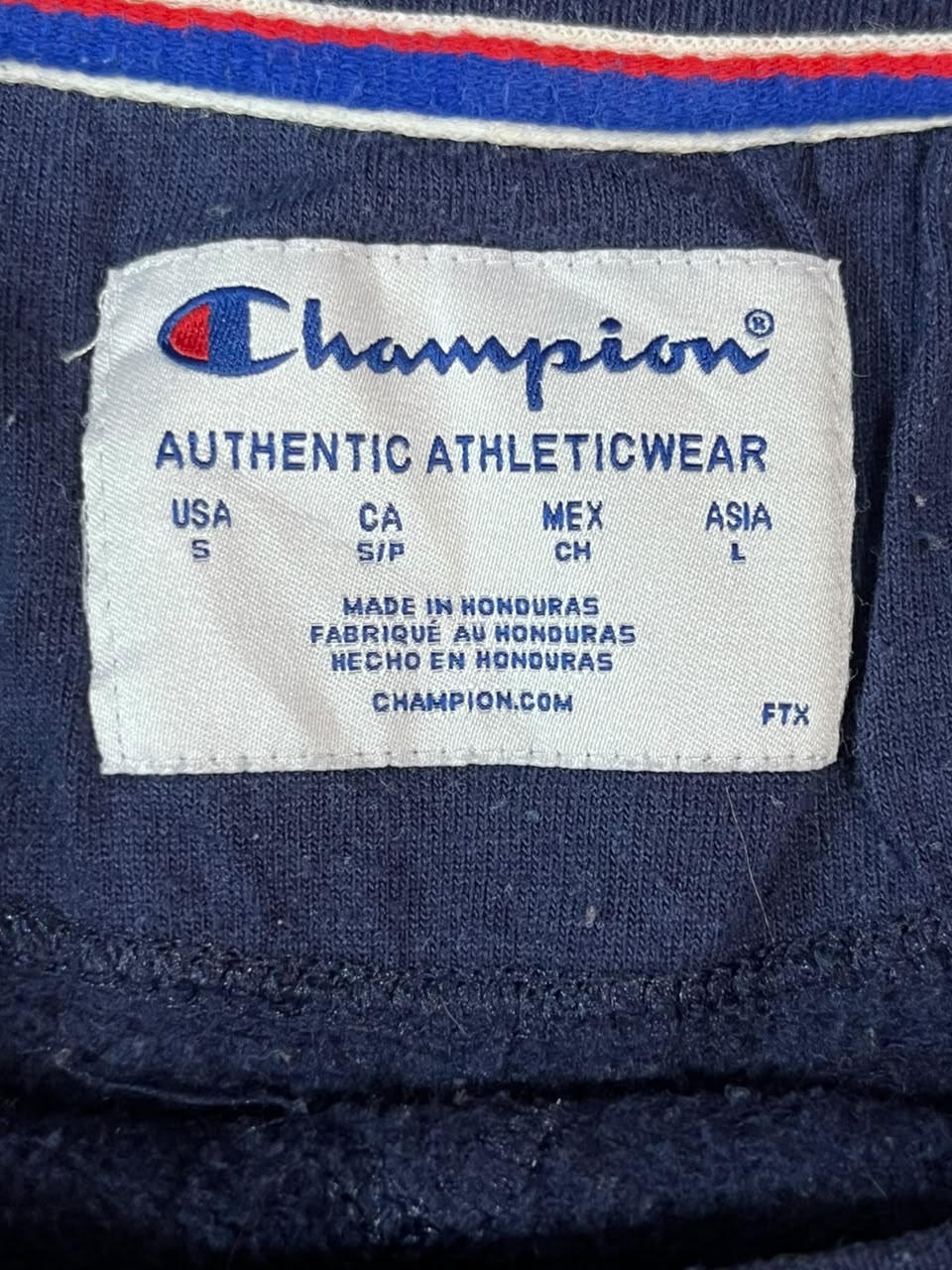 CHAMPION MEN SWEAT SHIRT WITH LABEL