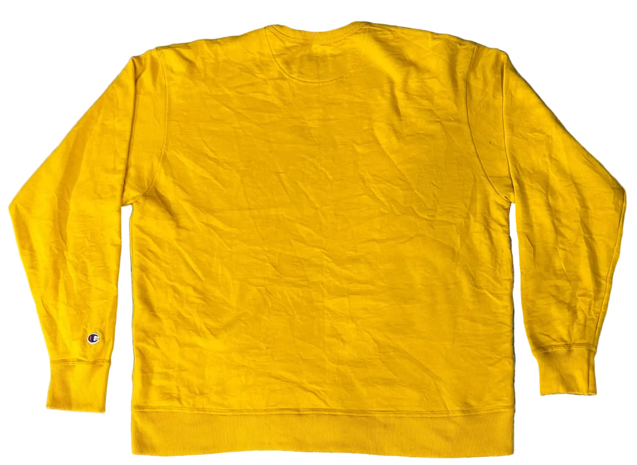 CHAMPION MEN SWEAT SHIRT ON A WHITE PLAIN BACKGROUND 