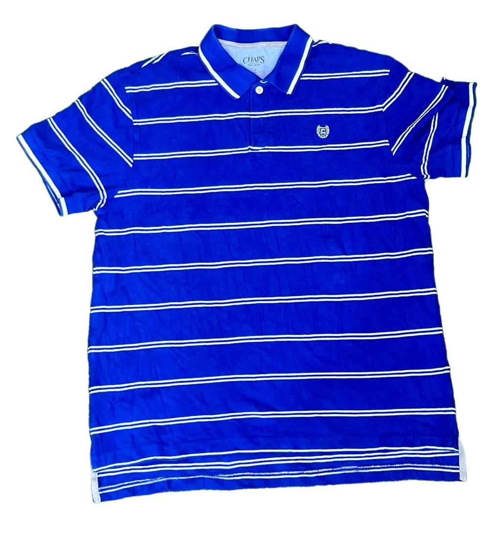 Chaps men polo shirt on a white plain background 