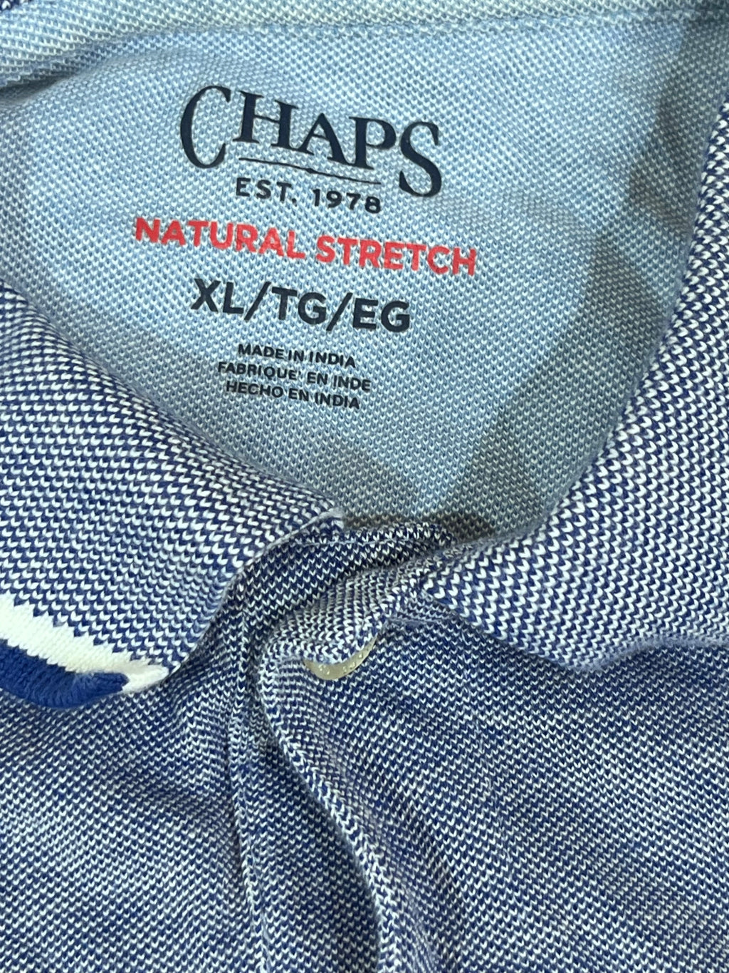 CHAPS MEN POLO SHIRT WITH LABEL