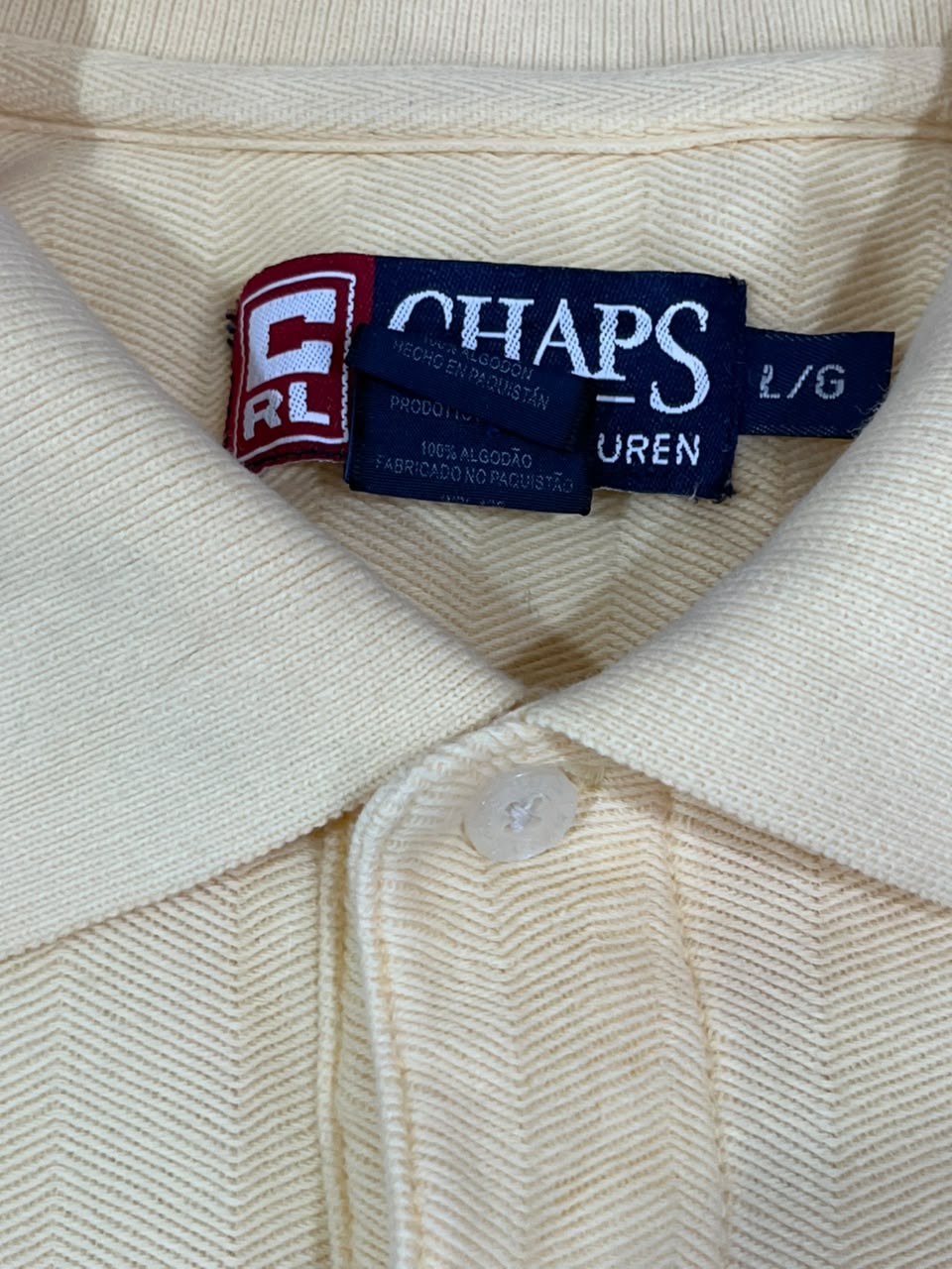 CHAPS MEN POLO SHIRT WITH LABEL