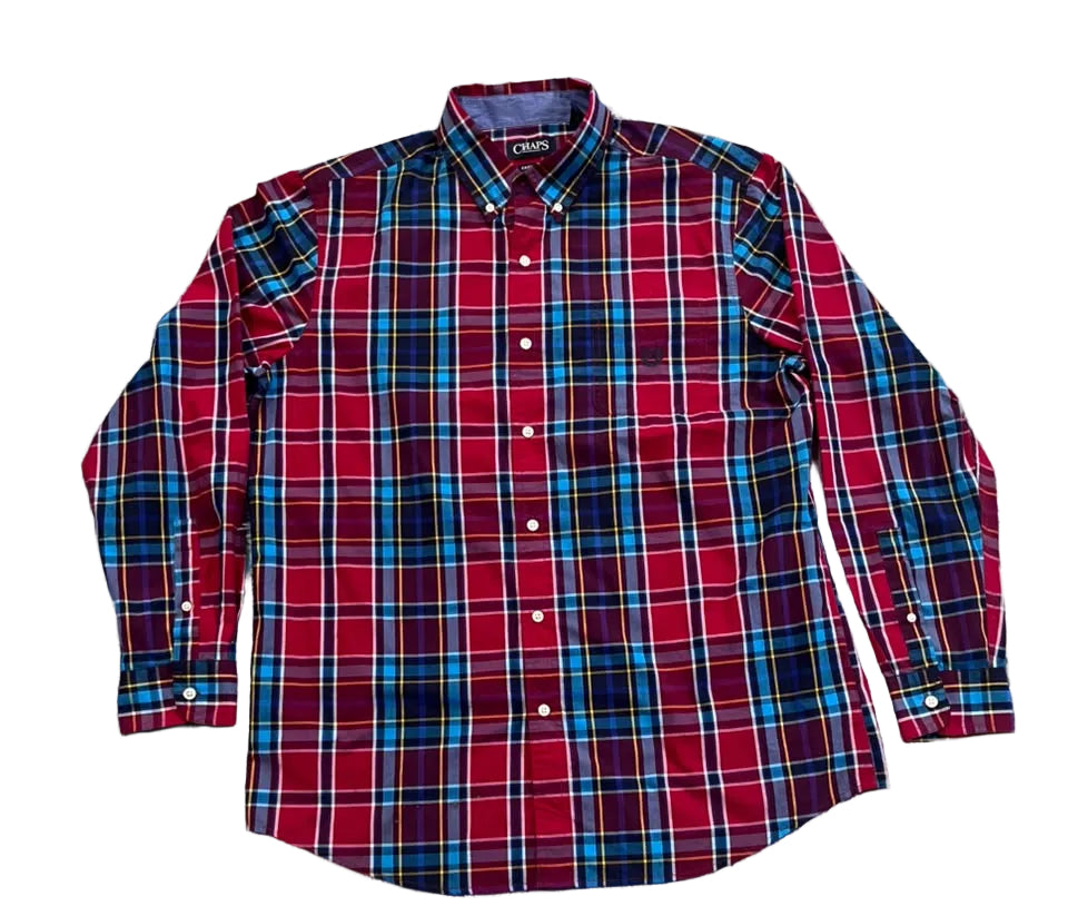  CHAPS MEN SHIRT WITH WHITE BACKGROUND