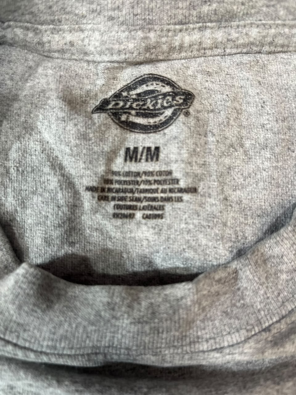 DICKIES MEN ROUND NECK T-SHIRT WITH LABEL