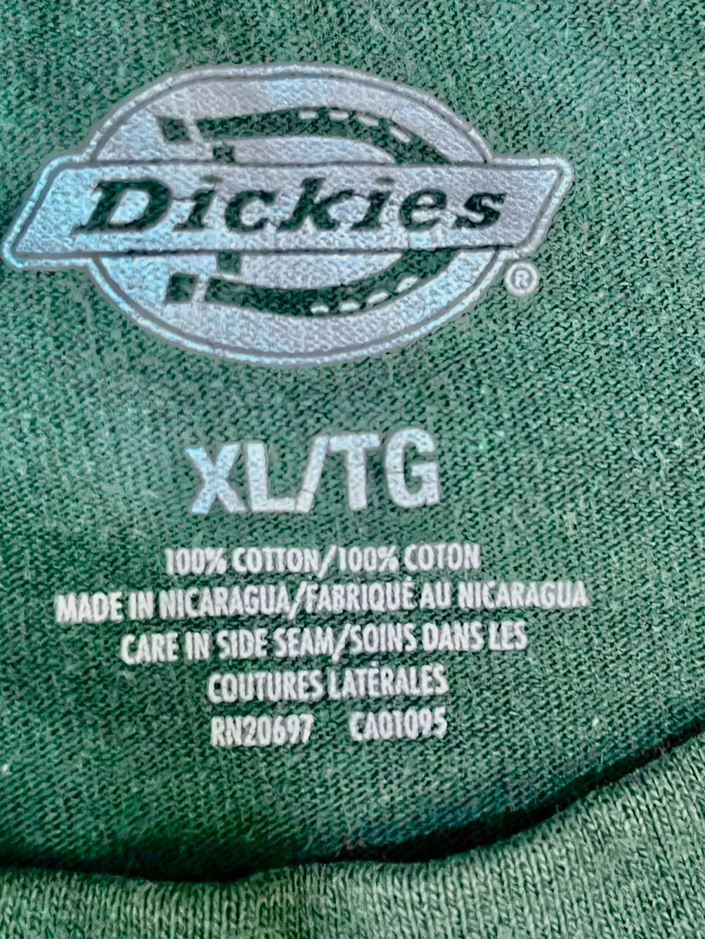 DICKIES MEN ROUND NECK T-SHIRT WITH LABEL