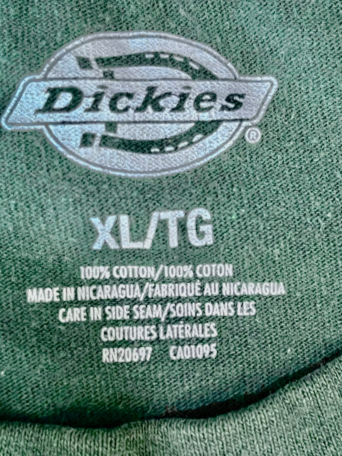 DICKIES MEN ROUND NECK T-SHIRT WITH LABEL