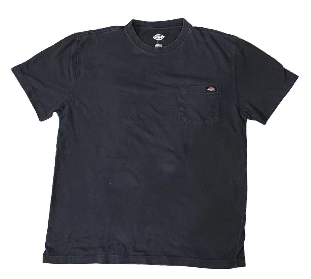 A black short-sleeve crewneck pocket t-shirt by Dickies