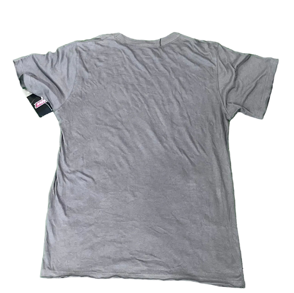 A plain gray short-sleeve t-shirt 