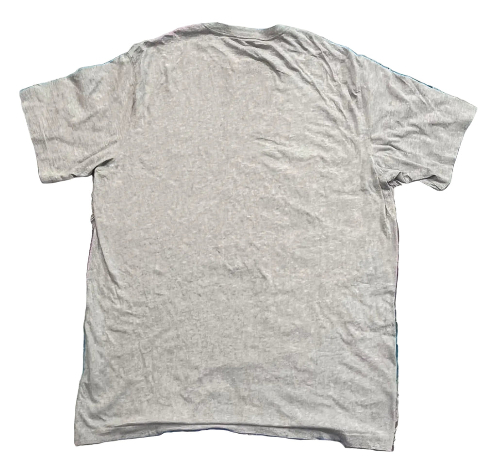 A light gray short-sleeve crewneck t-shirt 
