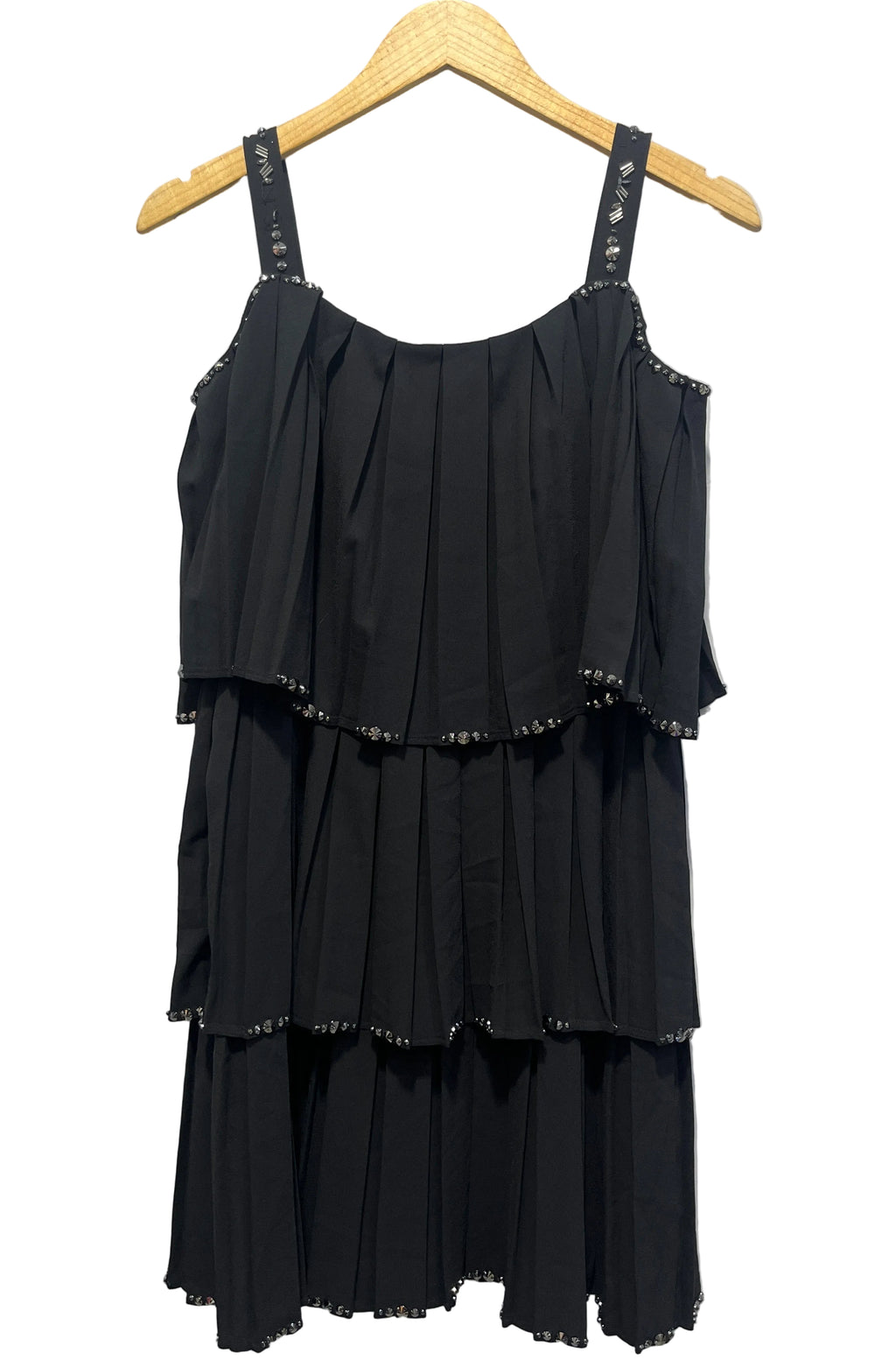 LIGHT BEADED PARTY STRAPPED DRESS